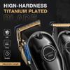 SUPRENT PRO Professional Hair Clippers for Men- Hair Cutting Kit & Zero Gap T-Blade Trimmer Combo- Cordless Barber Clipper Set with LED Display for Mens Gifts(Black) view 4