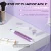 AHHFEI Rechargeable 5 in 1 Ear and Nose Hair Trimmer for Women, 2025 Professional Painless Eyebrow & Facial Hair Trimmer with Powerful Motor and Dual-Edge Blades Easy Cleansing view 2