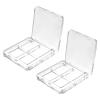 Beaupretty Empty Eyeshadow Palette 4 Pan Compact Diy Makeup Storage Box Refillable Eye Shadow Container for Women and Girls 2.36X2.36X0.47 Inch view 1