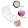 Beaupretty Empty Eyeshadow Palette 4 Pan Compact Diy Makeup Storage Box Refillable Eye Shadow Container for Women and Girls 2.36X2.36X0.47 Inch view 4