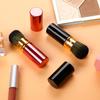 2 Pieces Retractable Kabuki Brush for Makeup,Portable Blush Brushes Makeup Brushes Contour Brush Kabuki Foundation Brush Powder Brush Travel Makeup Brushes Extensible Makeup Brush Set with Cover view 3