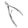 FERYES Cuticle Clipper with Pusher, 2 in 1 Professional Cuticle Trimmer, 6mm Full Jaw Cuticle Nipper, Stainless Steel Cuticle Remover Tool Mirror Silver view 1