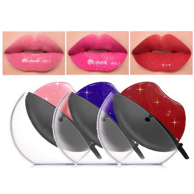 DAGEDA 3 Colors Lazy Lipstick, Pearl Lipstick Magic Color Changing Lipstick, Labiales Magicos Long Lasting Moisturizing Lipstick, Not Fade Lip Shape Lipstick for Lazy PeopleColor A