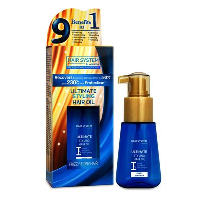 Hair System Ultimate Styling Hair Oil Frizzy Dry Hair 70 ml.