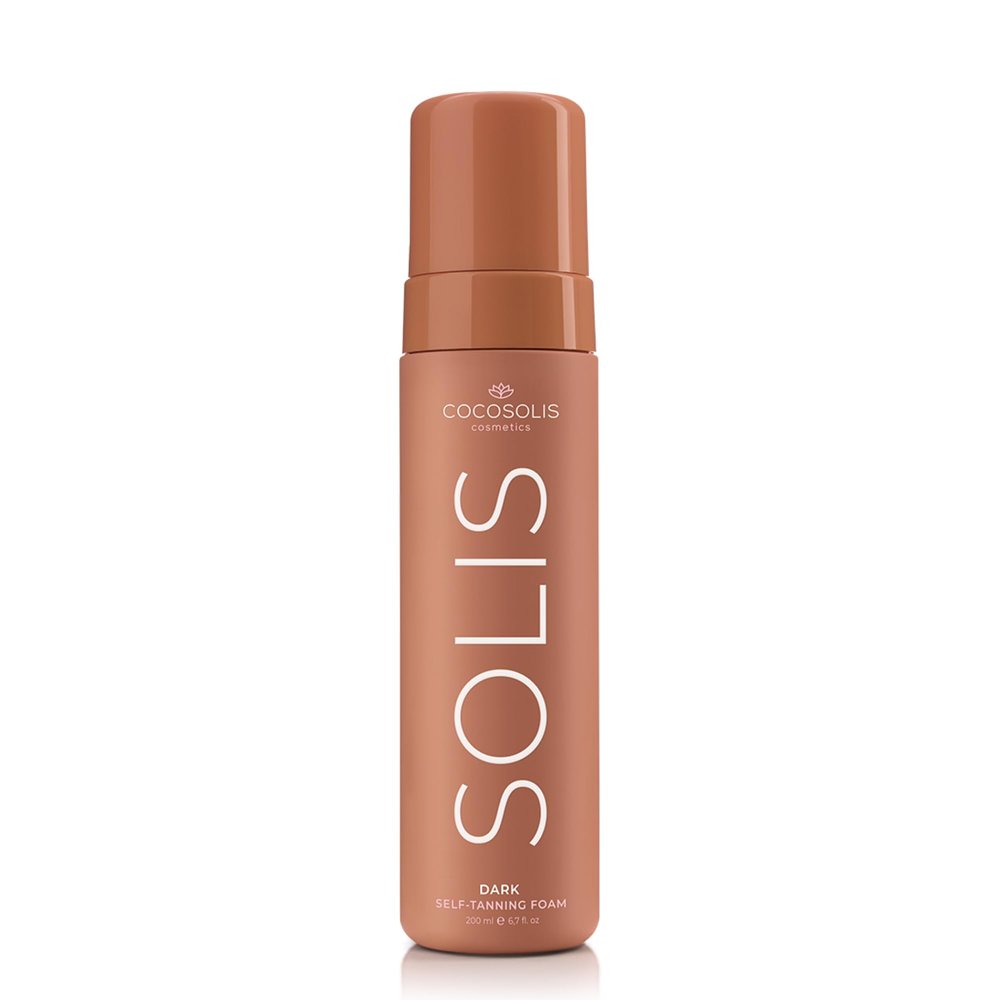 COCOSOLIS - SOLIS | Dark Self Tanner | Self Tan For Face & Body | Tanning Mousse For a Rich, Natural and long-lasting tan | Organic Self Tanner - Plant-Based DHA (200 ml)