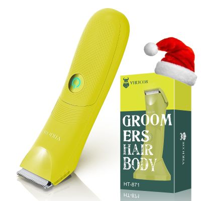 VIKICON Unisex Hair Trimmer - Cordless Electric Razor for Men and Women, Waterproof, Adjustable Length Guards, LED Light, Removable Blade Heads, 60-Minute Continuous Shaving