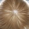 Hair Wonders Swiss Lace Hair System Toupee for Men Hairpiece Soft Lace Front Mens Toupee Human Hair Pieces Bleached Knot Natural Hairline20# LIGHT ASH BLONDE-100% density8x10 view 4