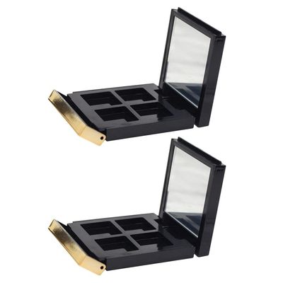 Beaupretty 2pcs Eye Shadow Box Eyeshadow Case Containers Diy Magnetic Trays Empty Eyeshadow Pans Clear Makeup Waterproof Eye Make up Makeup Palette Travel Storage Red Box Plastic