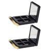Beaupretty 2pcs Eye Shadow Box Eyeshadow Case Containers Diy Magnetic Trays Empty Eyeshadow Pans Clear Makeup Waterproof Eye Make up Makeup Palette Travel Storage Red Box Plastic view 1