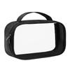 Moyad TSA Approved Clear Toiletry Bag with Handle, 1 Pack Quart Size 3-1-1 Liquids Pouch for Travel, Transparent Makeup & Cosmetic Organizer for Women Men, Black view 1