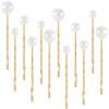 OIIKI 12PCS Pearls Hair Bobby Pins, Pearl Hair Clips, 3 Sizes Pearl Barrettes, Decorative Wedding Bobby Pins, Bridal Hairstyles Accessories for Women, Girls, Daily Use, Parties -Gold view 1