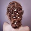 OIIKI 12PCS Pearls Hair Bobby Pins, Pearl Hair Clips, 3 Sizes Pearl Barrettes, Decorative Wedding Bobby Pins, Bridal Hairstyles Accessories for Women, Girls, Daily Use, Parties -Gold view 3
