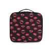 OTVEE Halloween Red Vampire Lips Makeup Bag Travel Cosmetic Bag Large Train Case with Adjustable Dividers view 2
