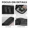 Moyad TSA Approved Clear Toiletry Bag with Handle, 3 Pack Quart Size 3-1-1 Liquids Pouch for Travel, Transparent Makeup & Cosmetic Organizer for Women Men, Black view 3