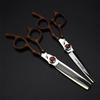 6.0 Inch Hair Cutting Scissors Kit, Snow Sandalwood Handle Professional Hair Cutting Scissors Shears Set, Hairdressing Scissors Kit,for Home, Salon, Barber view 2