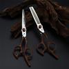 6.0 Inch Hair Cutting Scissors Kit, Snow Sandalwood Handle Professional Hair Cutting Scissors Shears Set, Hairdressing Scissors Kit,for Home, Salon, Barber view 4