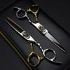 6.0 Inch Hair Cutting Scissors Set, Hair Cutting Scissors Shears Kit, 440C Steel Stainless Japanese Process, with Free Fine Black Leather Case, for Barber, Salon, Home view 2