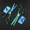 6.0 Inch Hair Cutting Scissors Kit, Professional Hair Cutting Scissors Shears Set, Hairdressing Scissors Kit, for Men Women, Barber Hairdressing Shears Kit(Green) view 3