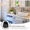 Cabilock Shaving Stand Aluminium Alloy Holder with Oblique Opening for Organized Bathroom Storage and Design Smooth Edges for Safety -Resistant Base view 3