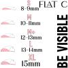 Lash Lift Pad, Eyelash Lift Shield, 5 Sizes Perm Rod DIY Lash Lifting at Home, Softer Perming Curlers Fit Eyes, Reusable Silicone Roller Orange Flat C curl Work with Glue Balm Very Well view 2