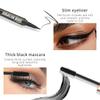 4D Silk Fiber Lash Mascara & Eyeliner Pen, Extension Voluminous Fiber Mascara Waterproof & Smudge-Proof Eyeliner, Long-Lasting No Flaking Natural No Clumping, All Day Exquisitely Full view 3