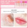 Alisesun Lip Oil Hydrating Tinted Lip Balm, Plump Lip Gloss Lip Care Transparent Toot Lip Oil Tinted (012# ROSEWOOD) view 3