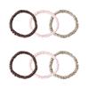 SOBONNY Silk Scrunchies Pack of 6 Pure Mulberry Silk Hair Ties with Elastic Band Silk Scrunchie for Hair No Damage view 1
