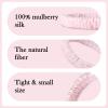 SOBONNY Silk Scrunchies Pack of 6 Pure Mulberry Silk Hair Ties with Elastic Band Silk Scrunchie for Hair No Damage view 4