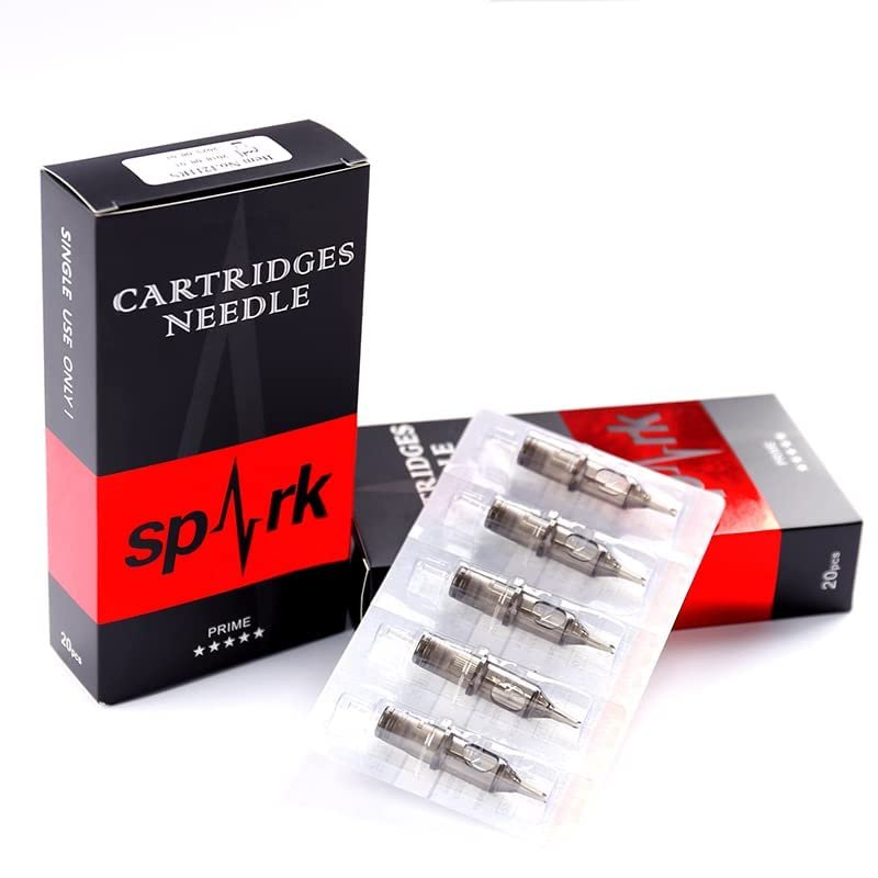 Spark Professional Tattoo Cartridge Needles Disposable 20Pcs #12 Standard (7RS)