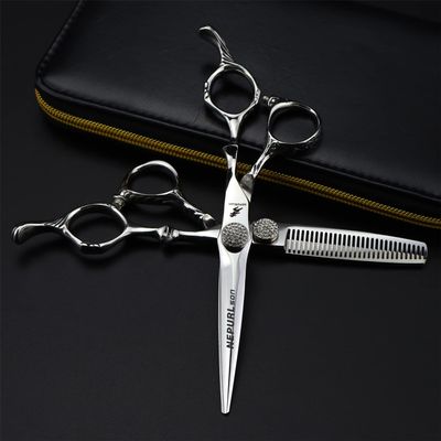 6.0 Inch Hair Cutting Scissors Kit, Full of Diamonds Professional Hair Cutting Scissors Shears Set, Hairdressing Scissors Kit,for Home, Salon, Barber