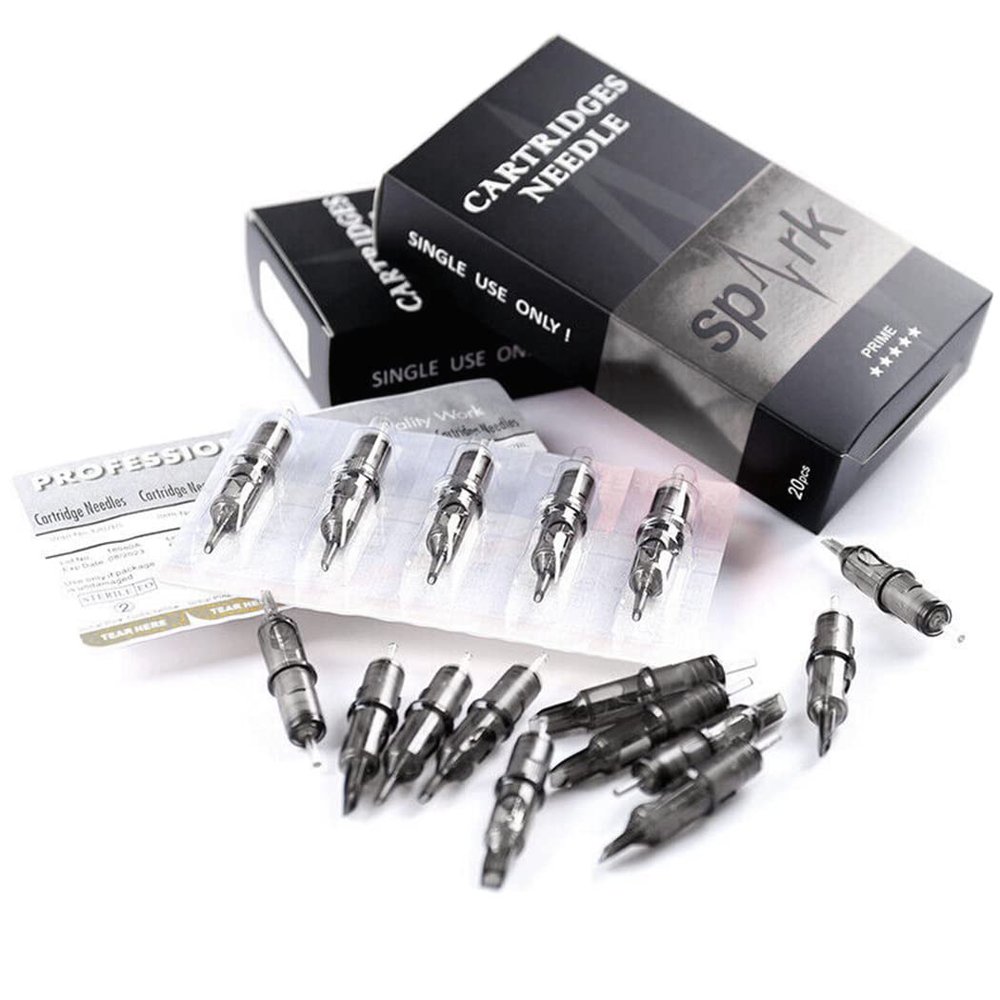 Spark Professional Tattoo Cartridge Needles Disposable 20Pcs #12 Standard (5RL)