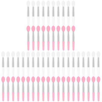 minkissy 60pcs Silicone Lip Brush for Blush Makeup Travel Lip Gloss Wand Applicator