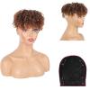 Afro Kinky Curly Toppers for Women - Synthetic Ombre Brown Top Hair Pieces Clip on With Bangs, Convertible Toupee & Tooper for Thinning Hair, Short Curly, 30# view 1