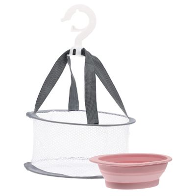 Beavorty 1set Silicone Makeup Brush Hanging Drying Basket Folding Tool for Efficient Makeup Brush Washing and Quick Drying Compact and Reusable Design