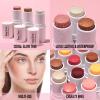 KIMUSE Multi Stick Trio Face Makeup, Cream Blush Stick for Cheeks & Lips, Contour Stick & Highlighter Makeup Sticks for All Skin view 2