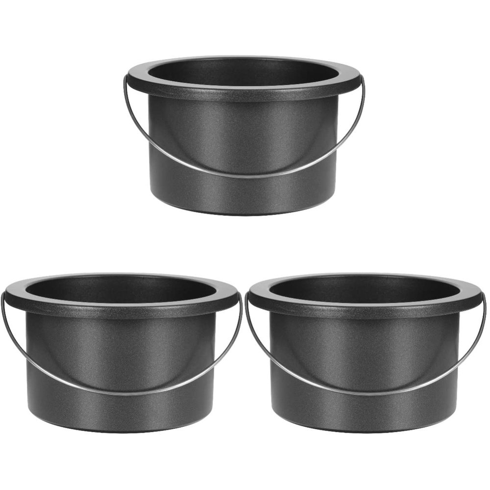 FRCOLOR 3pcs Non-Stick Wax Melting Pot Aluminum Bowl for Hair Removal Wax Beads Practical Inner Bowl for Easy Removal and Safe Melting