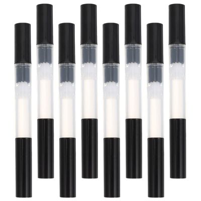 Beavorty 8pcs Empty Nail Oil Pens Transparent Cuticle Revitalize Oil Applicators for Manicure Lip Gloss Tube for Nail Care and Beauty Applications