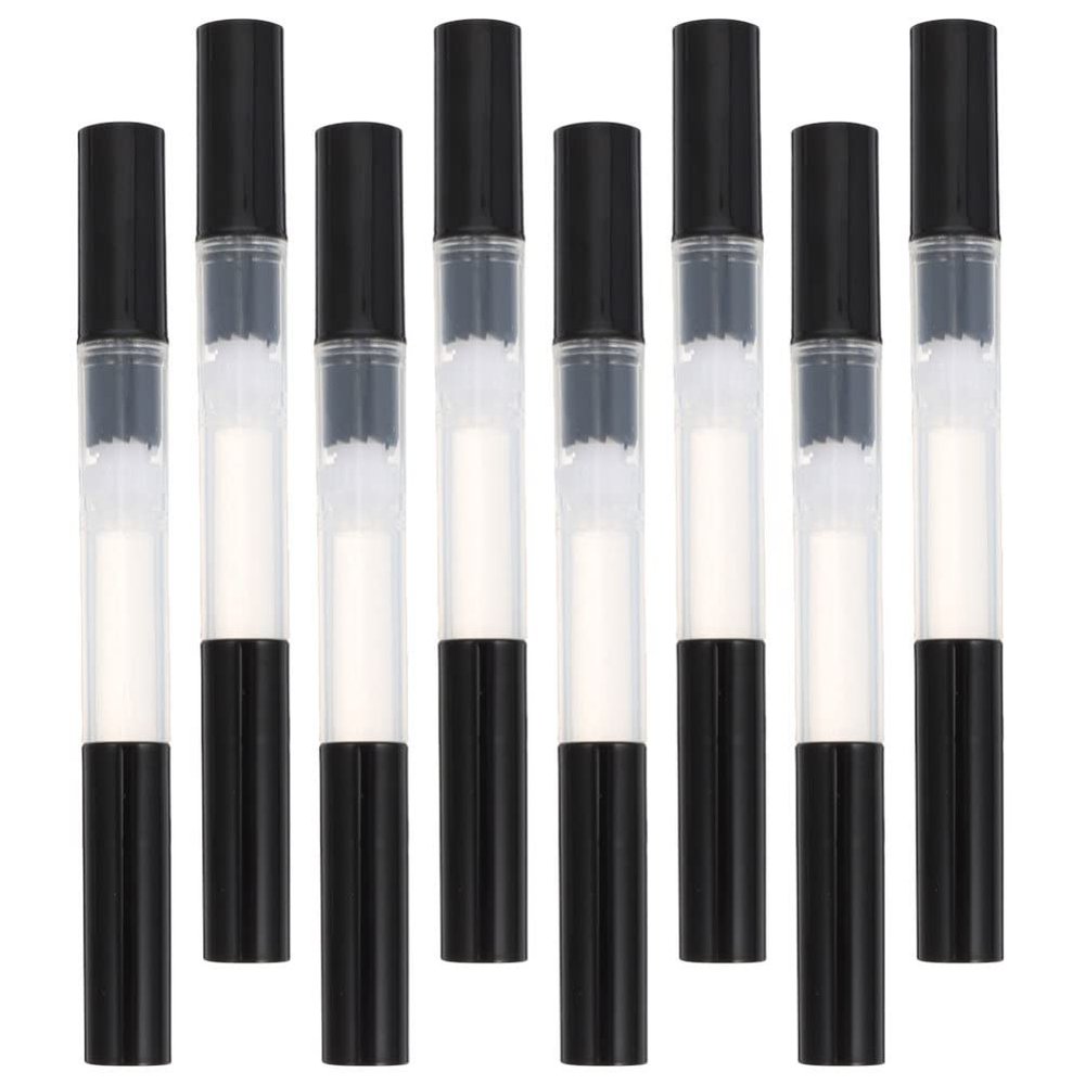 Beavorty 8pcs Empty Nail Oil Pens Transparent Cuticle Revitalize Oil Applicators for Manicure Lip Gloss Tube for Nail Care and Beauty Applications
