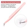 Eyelash Extension Tweezers FADLASH Volume Lash Tweezers Precision Curved Tip Lash Extension Tweezers Isolation & Volume Techniques Professional Application Tools view 3