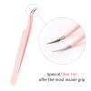 Eyelash Extension Tweezers FADLASH Volume Lash Tweezers Precision Curved Tip Lash Extension Tweezers Isolation & Volume Techniques Professional Application Tools view 4