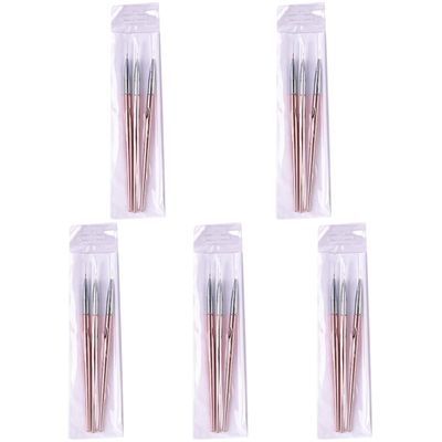 Beaupretty 15pcs Nail Art Drawing Gold Carving Tool for Manicure Professional Art Brush for Nail Designs Lightweight and Easy to Use