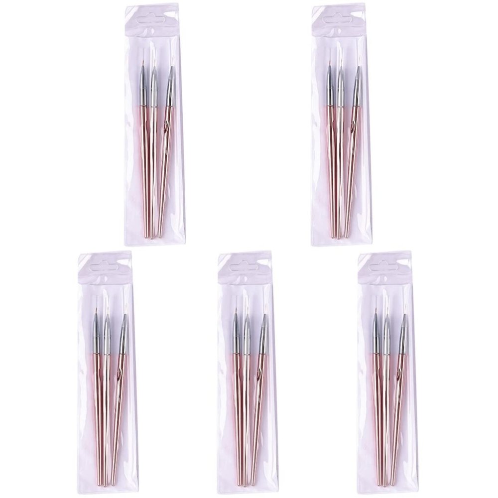 Beaupretty 15pcs Nail Art Drawing Gold Carving Tool for Manicure Professional Art Brush for Nail Designs Lightweight and Easy to Use