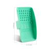 Portable Textured Brush Cleaner Cleansing Palette Silicone Mat Washing Tool Brush Scrubber for Removing Oil & Impurities from Brush Bristles,Mess Free, Cruelty Free, Extend Brush Life, Green view 2