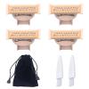 4PCS LinMei Nu Shaver Replacement Heads Compatible for Finishtouch Flawless Women Nu Razor with Bag, 2 Cleaning Brush view 1