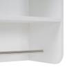 BarberPub Wall Mounted Styling Station Storage Cabinet with Sliding Doors Salon Beauty Spa Equipment for Barber Salon 2204 (White) view 4