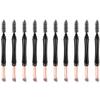Beavorty 10pcs Dual Tip Eyebrow Makeup Brush Portable Eyelash and Brow Tool for Easy Application for Beginners and Artists for Daily Eye Makeup view 1