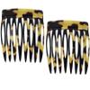 Camila Paris CP2008 Tokyo French Hair Side Comb 4 Piece Handmade Small, French Twist Decorative Hair Combs, Strong Hold Hair Comb Clips for Women, No Slip Styling Girls Hair Accessories Made in France view 2