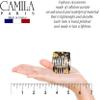 Camila Paris CP2008 Tokyo French Hair Side Comb 4 Piece Handmade Small, French Twist Decorative Hair Combs, Strong Hold Hair Comb Clips for Women, No Slip Styling Girls Hair Accessories Made in France view 3