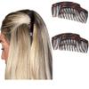 Camila Paris French Side Combs Large 4 Piece Curved Tortoise Shell French Twist Hair Combs Decorative, Strong Hold Hair Clips for Women Bun Chignon Up-Do, Styling Girls Hair Accessories Made in France view 1