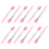 FRCOLOR 12pcs Silicone Lip Brushes Lip Mask Applicator for Makeup Transparent Handle Friends Special Occasions view 1